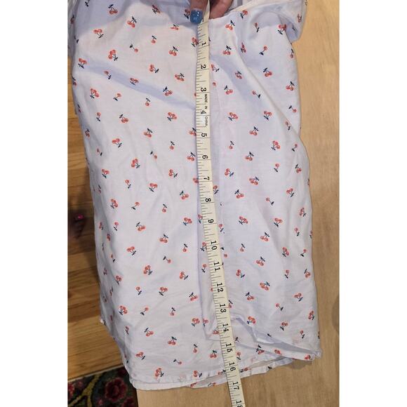 J. Crew cherry halter tie tank sz 2 silk blend - Picture 5 of 8